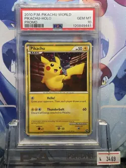 Pokemon Card PSA10 Pikachu Holo Rare Promo 2010 English - Image 1