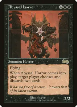 2x Abyssal Horror Urza's Saga HP MTG - Image 1