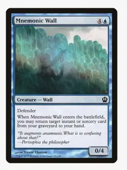 Mnemonic Wall | Theros (THS) | Defender | MTG Magic Card | LP - Image 1