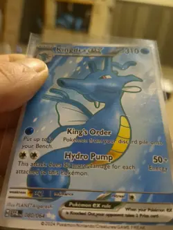 Pokemon TCG Kingdra ex 080/064 Shrouded Fable English Ultra Rare Full Art Holo - Image 3