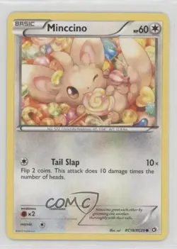 Minccino Pokemon Black & White Legendary Treasures Radiant Collection #RC18 - Image 1