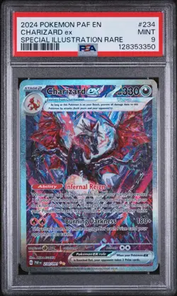 Pokemon Charizard ex Paldean Fates Special Illustration Rare #234 PSA 9 Mint - Image 1