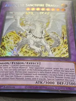 Albion The Sanctifire Dragon | CYAC-EN035 | Secret Rare | 1st Ed | NM | YuGiOh! - Image 2