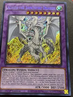 Albion The Sanctifire Dragon | CYAC-EN035 | Secret Rare | 1st Ed | NM | YuGiOh! - Image 3