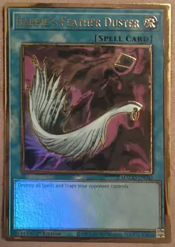 Harpie's Feather Duster - MAGO-EN042 - Premium Gold Rare 1st Ed Yugioh - NM - Image 1