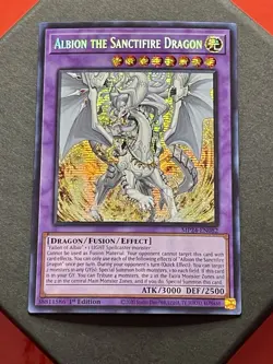 Albion The Sanctifire Dragon | MP24-EN082 | Prismatic Secret Rare | NM | YuGiOh! - Image 1