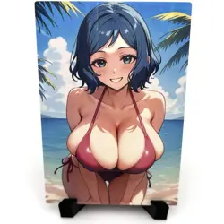 Gundam Rinko Iori Sexy Hot Bikini Anime Waifu Girl Lewd Goddess Story Art Card - Image 1