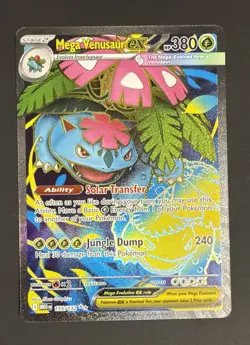 Mega Venusaur EX 155/132 Mega Evolution ENGLISH Pokemon TCG Card NM Ultra Rare - Image 1