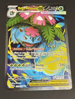 Mega Venusaur EX 155/132 Mega Evolution ENGLISH Pokemon TCG Card NM Ultra Rare - Image 2