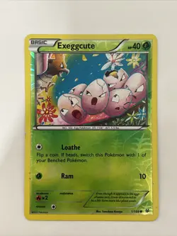 Pokemon EXEGGCUTE 1/108 - XY Roaring Skies - Rev Holo Card - Image 1