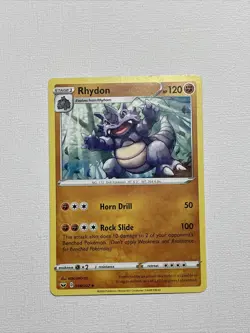 Pokemon Rhydon - 098/202 - Uncommon - Sword & Shield Base Set Pokemon Card - Image 1