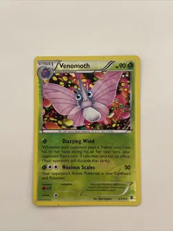 Pokemon Card XY Phantom Forces Venomoth 2/119 Reverse Holo FREE SHIPPING - Image 1