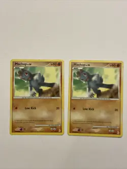 2 Pokemon Card Machop LV.20 Lucario Trainer Kit 5/11 Non-Holo TCG!!!!!!! - Image 1