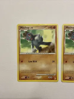 2 Pokemon Card Machop LV.20 Lucario Trainer Kit 5/11 Non-Holo TCG!!!!!!! - Image 2