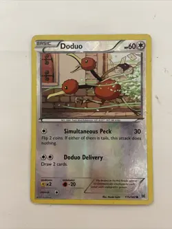 2015 Pokemon Breakthrough reverse holo Card Doduo 115/162 FREE SHIPPING - Image 1
