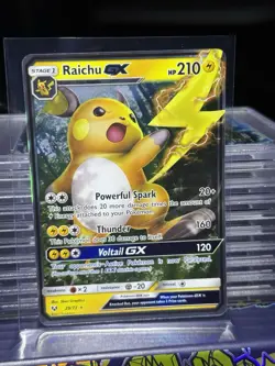 Pokemon TCG Raichu GX Shining Legends Sun & Moon Ultra Rare Card 29/73 - Image 1