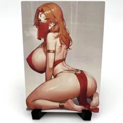 Bleach Rangiku Matsumoto Sexy Anime Waifu Girl Lewd Goddess Story ACG Art Card - Image 1