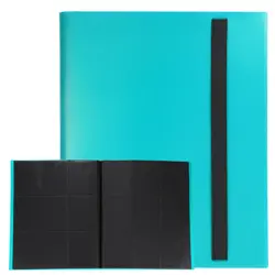 9 Pocket Trading Card Binder 360 Side-Loading Card Binder for Cards, Lake Blue - Image 1