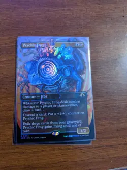 Psychic Frog (Borderless) -Foil Near Mint MTG Modern Horizons 3 CHEAP 3 Avail - Image 1