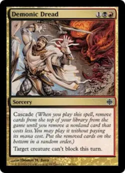 Demonic Dread - Light Play MTG Alara Reborn - Image 1