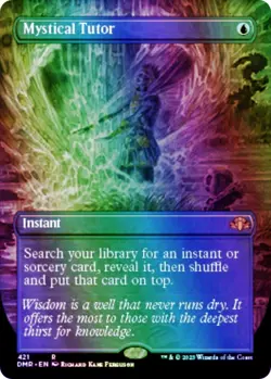 MTG - Mystical Tutor FOIL Borderless - Dominaria Remastered - Image 1