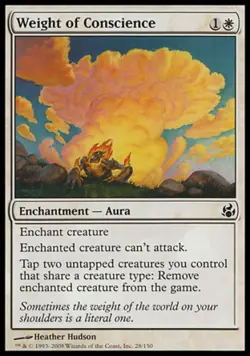 Weight of Conscience - Medium Play MTG Morningtide - Image 1