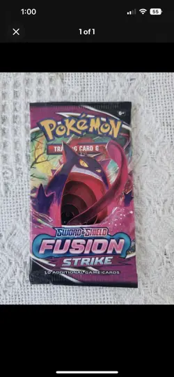 1X Fusion Strike Booster Pack Pokemon SWSH08 Factory Sealed English 820650809163 - Image 1
