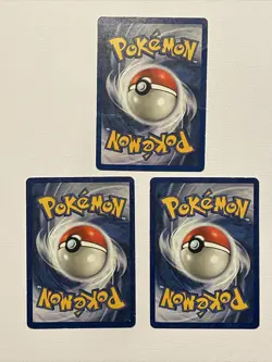 3 Pokemon Weedle 69/102 - Base Set common 3 Used Pokemon Cards - Image 5