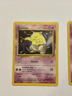 2 Pokemon Drowzee 49/102 - Base Set common Pokemon Cards - Image 2
