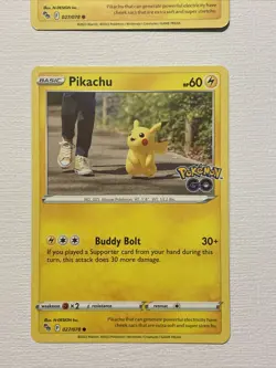 4 Pikachu 027/078 Common | Reverse Holo Pokemon Go Pokemon TCG Pokemon Cards - Image 2