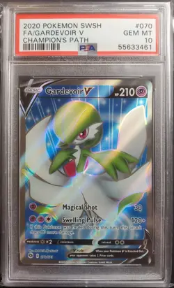 PSA 10 Pokemon 2020 Gardevoir 070/073 Champions Path Sword & Shield SWSH English - Image 1