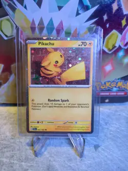 Pikachu 051/162 Cosmos Holo Temporal Forces Pokemon - Image 1
