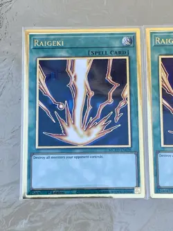 3x Raigeki | MGED-EN038 | Premium Gold Rare | 1st Edition | NM | YuGiOh! - Image 2