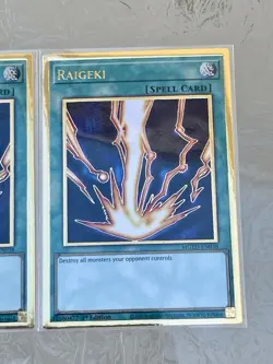 3x Raigeki | MGED-EN038 | Premium Gold Rare | 1st Edition | NM | YuGiOh! - Image 4