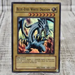 Yugioh Blue-Eyes White Dragon Super Rare 1996 SKE-001 - Image 1