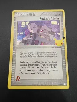 Pokemon TCG Rockets Admin Celebrations Holo Rare Card 86/109 NM Condition - Image 2
