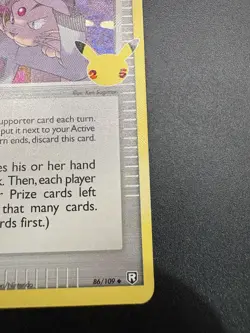 Pokemon TCG Rockets Admin Celebrations Holo Rare Card 86/109 NM Condition - Image 5