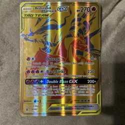 Pokemon TCG Reshiram & Charizard GX Tag Team Card SM247 Promo - Image 1