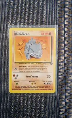 POKEMON CARD Rhinocorne 61/64 - NEAR MINT - Image 1
