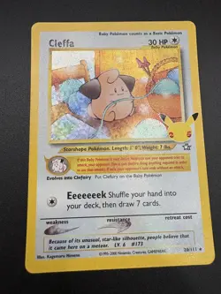 Pokemon TCG Cleffa Card 20/111 Celebrations 25th Anniversary Near Mint Condition - Image 2