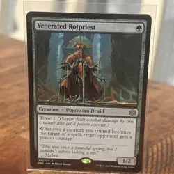 MTG Venerated Rotpriest - Phyrexia: All Will Be One NM 192 - Image 1