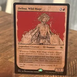 Delina, Wild Mage #317 Adventures in the Forgotten Realms Magic MTG AFR NM - Image 1
