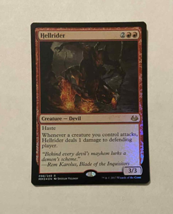 Modern Masters 2017 HELLRIDER ** FOIL ** -- MM17 -- Pack Fresh -- MTG Magic - Image 1