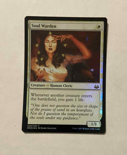 Modern Masters 2017 SOUL WARDEN ** FOIL ** -- MM17 -- Pack Fresh -- MTG Magic - Image 1