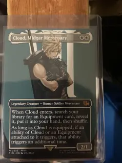 MTG - Cloud, Midgar Mercenary Full Art Legendary Non-Foil - Image 1