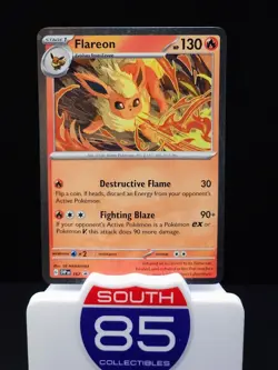 Flareon 167 Cosmos Holo Black Star Promo Prismatic Evolutions Pokemon LP - Image 1