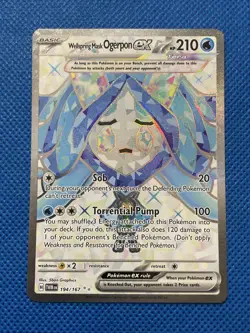 Wellspring Mask Ogerpon ex 194/167 Twilight Masquerade (TWM) NM Full Art Pokemon - Image 1