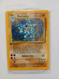 MACHAMP 8/102 Pokemon Base Set 1st Edition English Holo Sealed - Image 1