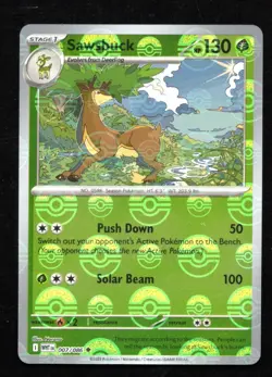 Sawsbuck 007/086 White Flare PokeBall Reverse Holo Pokemon TCG - Image 1