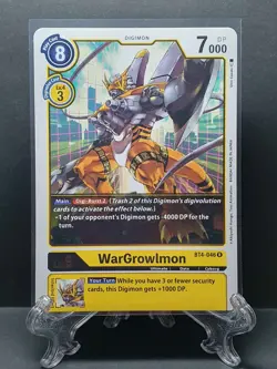Digimon Card - Wargrowlmon BT4-046 R - Great Legend - Image 1